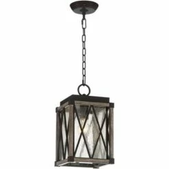 Possini Euro Design Rustic Outdoor Ceiling Light Hanging Bronze Wood Finish 14 1/2" Clear Seedy Glass Lantern Exterior House Porch Patio 12 Possini Euro Design Rustic Outdoor Ceiling Light Hanging Bronze Wood Finish 14 1/2" Clear Seedy Glass Lantern Exterior House Porch Patio -Outdoor Lighting Sales Shop unnamed file 2207