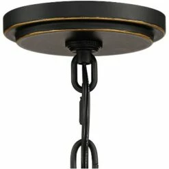 John Timberland Traditional Outdoor Hanging Light Fixture Black Warm Gold 24 3/4" Clear Glass Panels Exterior House Porch Patio -Outdoor Lighting Sales Shop unnamed file 2212