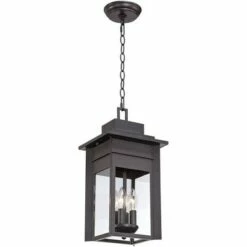 Franklin Iron Works Outdoor Ceiling Light Hanging Lantern Black Specked Gray 17 1/2" Clear Glass for Exterior House Porch Patio 6 Franklin Iron Works Outdoor Ceiling Light Hanging Lantern Black Specked Gray 17 1/2" Clear Glass for Exterior House Porch Patio -Outdoor Lighting Sales Shop unnamed file 2246