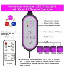 MPM 10 Dimmable Levels 4 Head Timing Grow Light with 3 Modes Timing Function, Adjustable Gooseneck, Red/Blue Spectrum, With Remote Control, For Indoor 9 MPM 10 Dimmable Levels 4 Head Timing Grow Light with 3 Modes Timing Function, Adjustable Gooseneck, Red/Blue Spectrum, With Remote Control, For Indoor -Outdoor Lighting Sales Shop unnamed file 2290