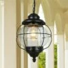 Glass/Metal Outdoor Pendant Lamp Black - LNC 2 Glass/Metal Outdoor Pendant Lamp Black - LNC -Outdoor Lighting Sales Shop unnamed file 2310