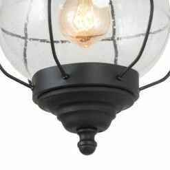 Glass/Metal Outdoor Pendant Lamp Black - LNC -Outdoor Lighting Sales Shop unnamed file 2314