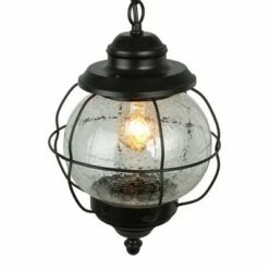 Glass/Metal Outdoor Pendant Lamp Black - LNC -Outdoor Lighting Sales Shop unnamed file 2315