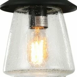 9.5" Metal/Glass Outdoor Pendant Light Black - LNC 11 9.5" Metal/Glass Outdoor Pendant Light Black - LNC -Outdoor Lighting Sales Shop unnamed file 2319