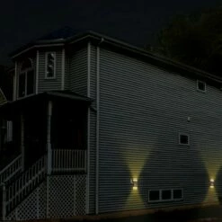 Techko Maid LED Solar Dual Direction Outdoor Wall Light with Amber/White Light - Techko Kobot -Outdoor Lighting Sales Shop unnamed file 233