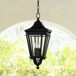 Feiss Cotswold Lane 21 1/2"H Black Outdoor Hanging Light