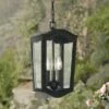 Minka Lavery Houghton Hall 16" Sand Coal Outdoor Hanging Light -Outdoor Lighting Sales Shop unnamed file 2338