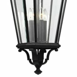 Feiss Cotswold Lane 31" High Black and Beveled Glass Hanging Light