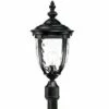 John Timberland Traditional Outdoor Post Light with Flat Base Pole Texturized Black 99 3/4" Clear Hammered Glass for Garden Yard -Outdoor Lighting Sales Shop unnamed file 2373