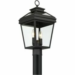 John Timberland Traditional Outdoor Post Light Fixture Textured Black 18 1/2" Clear Glass for Exterior House Garden Yard Walkway -Outdoor Lighting Sales Shop unnamed file 2379
