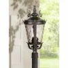 John Timberland Traditional Outdoor Post Light Textured Black Scroll 25" Clear Hammered Glass for Exterior Garden Yard -Outdoor Lighting Sales Shop unnamed file 2387