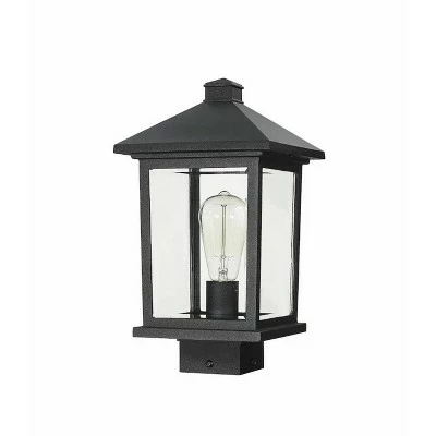 1 Light Outdoor Post Mount Sconce Black - Aurora Lighting 6 1 Light Outdoor Post Mount Sconce Black - Aurora Lighting - Image 4