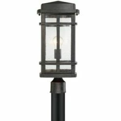 John Timberland Mission Outdoor Post Light Fixture Oil Rubbed Bronze 19 1/4" Clear Seedy Glass for Exterior Garden Yard Walkway 7 John Timberland Mission Outdoor Post Light Fixture Oil Rubbed Bronze 19 1/4" Clear Seedy Glass for Exterior Garden Yard Walkway -Outdoor Lighting Sales Shop unnamed file 2403