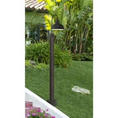 John Timberland Industrial Outdoor Post Light Fixture Urban Barn Farmhouse Oil Rubbed Bronze 15 3/4" for Exterior Garden Yard Patio Pathway 8 John Timberland Industrial Outdoor Post Light Fixture Urban Barn Farmhouse Oil Rubbed Bronze 15 3/4" for Exterior Garden Yard Patio Pathway - Image 6