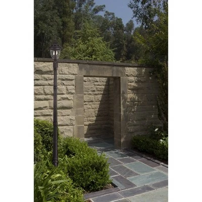 John Timberland Traditional Outdoor Post Light Bronze Cast Aluminum 19 1/2" Seedy Glass for Exterior Garden Yard Driveway 5 John Timberland Traditional Outdoor Post Light Bronze Cast Aluminum 19 1/2" Seedy Glass for Exterior Garden Yard Driveway - Image 3