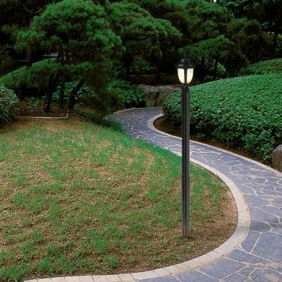 John Timberland Rustic Outdoor Post Light Pier Mount Fixture Black 16 3/4" Marbleized Glass for Exterior Garden Yard Porch Deck 7 John Timberland Rustic Outdoor Post Light Pier Mount Fixture Black 16 3/4" Marbleized Glass for Exterior Garden Yard Porch Deck - Image 5