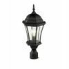 1 Light Outdoor Incandescent Post Sconce Black - Aurora Lighting -Outdoor Lighting Sales Shop unnamed file 2432
