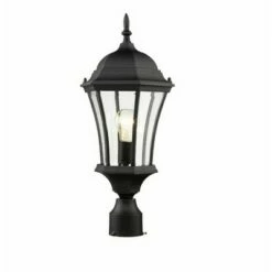1 Light Outdoor Incandescent Post Sconce Black - Aurora Lighting -Outdoor Lighting Sales Shop unnamed file 2435