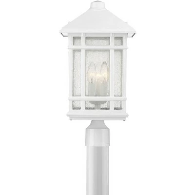 Kathy Ireland Sierra Craftsman 18"H White Outdoor Post Mount Light 5 Kathy Ireland Sierra Craftsman 18"H White Outdoor Post Mount Light - Image 3