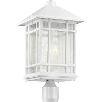 Kathy Ireland Sierra Craftsman 18"H White Outdoor Post Mount Light 6 Kathy Ireland Sierra Craftsman 18"H White Outdoor Post Mount Light - Image 4
