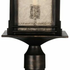 Franklin Iron Works Rustic Outdoor Post Light Walnut Bronze Vintage 21 1/2" Frosted Cream Glass Lantern for Exterior Garden Yard -Outdoor Lighting Sales Shop unnamed file 2470