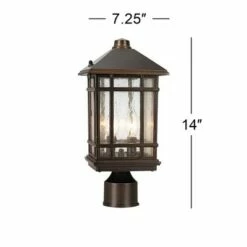 Kathy Ireland J du J Sierra Craftsman 14" High Outdoor Post Mount Light 9 Kathy Ireland J du J Sierra Craftsman 14" High Outdoor Post Mount Light -Outdoor Lighting Sales Shop unnamed file 2523