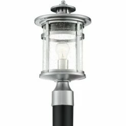 Franklin Iron Works Industrial Outdoor Post Light Fixture with Adaptor Chrome 15 1/2" Seedy Glass Damp Location for Exterior House 9 Franklin Iron Works Industrial Outdoor Post Light Fixture with Adaptor Chrome 15 1/2" Seedy Glass Damp Location for Exterior House -Outdoor Lighting Sales Shop unnamed file 2530