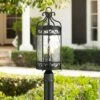 John Timberland European Style Outdoor Post Light Fixture Black Metal 23 1/4" Clear Glass for Exterior House Porch Patio Outside -Outdoor Lighting Sales Shop unnamed file 2545