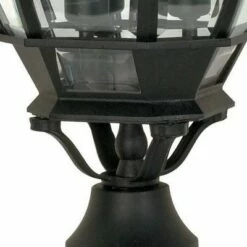 3 Light Outdoor Textured Post Lantern Black - Aurora Lighting -Outdoor Lighting Sales Shop unnamed file 2581