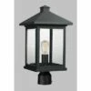 1 Light Outdoor Post Mount Black - Aurora Lighting -Outdoor Lighting Sales Shop unnamed file 2588
