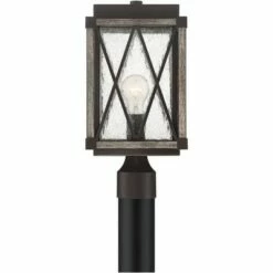 Possini Euro Design Rustic Outdoor Post Light Fixture Bronze Wood Finish 16" Clear Seedy Glass Lantern for Garden Yard Driveway Walkway 6 Possini Euro Design Rustic Outdoor Post Light Fixture Bronze Wood Finish 16" Clear Seedy Glass Lantern for Garden Yard Driveway Walkway -Outdoor Lighting Sales Shop unnamed file 2591
