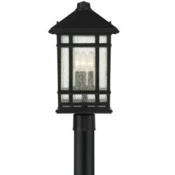 Kathy Ireland Sierra Craftsman 18"H Black Outdoor Post Mount Light -Outdoor Lighting Sales Shop unnamed file 2602