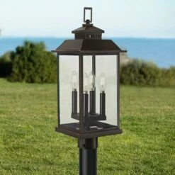 Minka Lavery Miner's Loft 22 1/2" High Bronze Outdoor Post Light