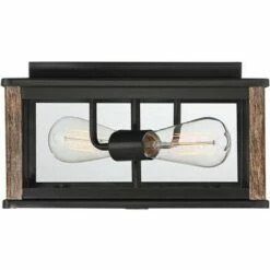 John Timberland Modern Western Flushmount Outdoor Ceiling Light Fixture Bronze Wood Finish Grain 13" Clear Glass for Exterior House Porch 8 John Timberland Modern Western Flushmount Outdoor Ceiling Light Fixture Bronze Wood Finish Grain 13" Clear Glass for Exterior House Porch -Outdoor Lighting Sales Shop unnamed file 266