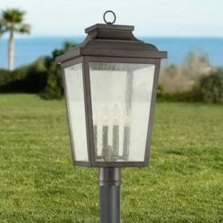 Minka Lavery Irvington Manor 24 1/4"H Chelesa Bronze Outdoor Post Light