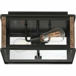 John Timberland Modern Western Flushmount Outdoor Ceiling Light Fixture Bronze Wood Finish Grain 13" Clear Glass for Exterior House Porch 9 John Timberland Modern Western Flushmount Outdoor Ceiling Light Fixture Bronze Wood Finish Grain 13" Clear Glass for Exterior House Porch -Outdoor Lighting Sales Shop unnamed file 267