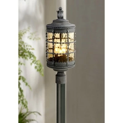 Minka Lavery Mallorca 22 3/4" High Black Finish Outdoor Post Light 2 Minka Lavery Mallorca 22 3/4" High Black Finish Outdoor Post Light