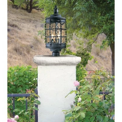 Minka Lavery Mallorca 22 3/4" High Black Finish Outdoor Post Light 3 Minka Lavery Mallorca 22 3/4" High Black Finish Outdoor Post Light - Image 2