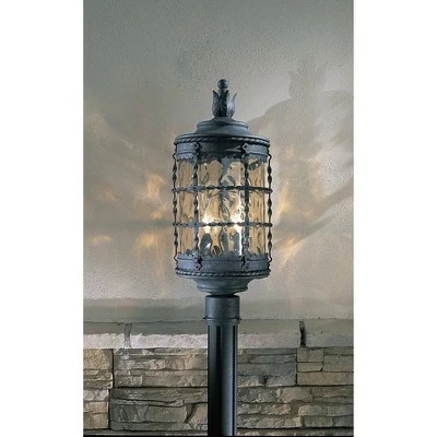 Minka Lavery Mallorca 22 3/4" High Black Finish Outdoor Post Light 4 Minka Lavery Mallorca 22 3/4" High Black Finish Outdoor Post Light - Image 3