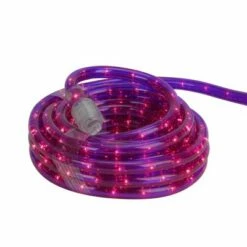 Northlight Incandescent Flexible Outdoor Christmas Rope Lights Clear - 18' Purple