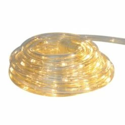 Northlight Warm White LED Outdoor Flexible Christmas Rope Light Set, 18ft