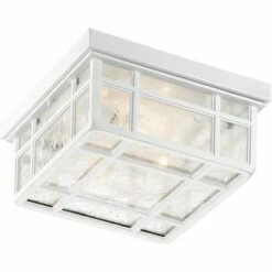 Kathy Ireland Sierra Craftsman 10 1/2"W White Outdoor Ceiling Light -Outdoor Lighting Sales Shop unnamed file 284