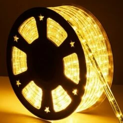 Costway 100' 2 Wire LED Rope Light Christmas Decorative Party In/Outdoor 110V Warm White -Outdoor Lighting Sales Shop unnamed file 2861