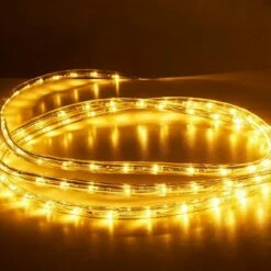 Costway 100' 2 Wire LED Rope Light Christmas Decorative Party In/Outdoor 110V Warm White -Outdoor Lighting Sales Shop unnamed file 2862