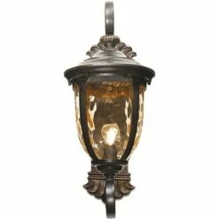 John Timberland Outdoor Wall Light Fixture Bronze Scroll 24" Champagne Hammered Glass for Exterior House Porch Patio -Outdoor Lighting Sales Shop unnamed file 2892