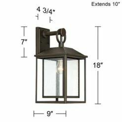 John Timberland Mission Outdoor Wall Light Fixture Bronze 18" Textured Glass for Exterior House Porch Patio Deck 13 John Timberland Mission Outdoor Wall Light Fixture Bronze 18" Textured Glass for Exterior House Porch Patio Deck -Outdoor Lighting Sales Shop unnamed file 2899