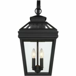 John Timberland Traditional Outdoor Wall Light Fixture Textured Black Lantern 22" Clear Glass for Exterior House Porch Patio Deck -Outdoor Lighting Sales Shop unnamed file 2905