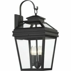 John Timberland Traditional Outdoor Wall Light Fixture Textured Black Lantern 22" Clear Glass for Exterior House Porch Patio Deck -Outdoor Lighting Sales Shop unnamed file 2906