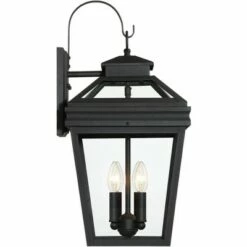 John Timberland Traditional Outdoor Wall Light Fixture Textured Black Lantern 22" Clear Glass for Exterior House Porch Patio Deck -Outdoor Lighting Sales Shop unnamed file 2907