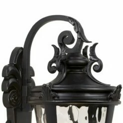 John Timberland Mediterranean Outdoor Wall Light Fixture Textured Black Scroll 27 1/2" Clear Hammered Glass for Porch Patio House -Outdoor Lighting Sales Shop unnamed file 2916
